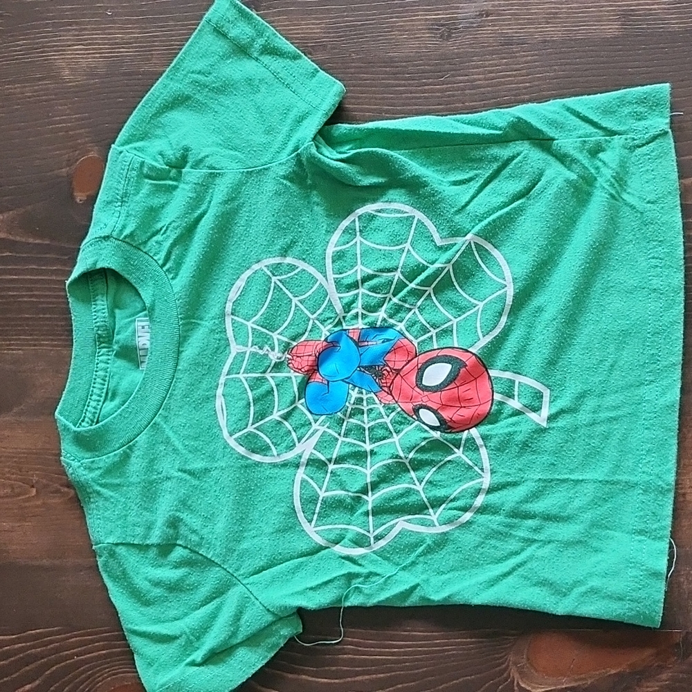 Toddler boys Spider-Man St Patty's Day Shirt